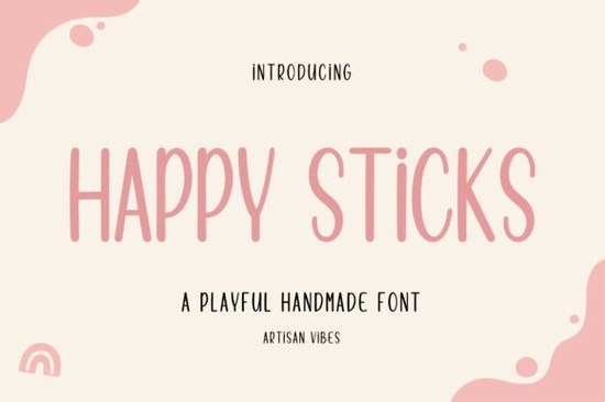 Happy Sticks Font